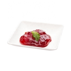 Christmas biodegradable mini square disposable sugarcanebagasse saucer oval plate