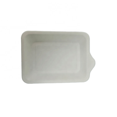 Biodegradable Bagasse Party Sugarcane Pulp Cake Plates with handle