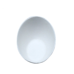 Biodegradable disposable sugarcane bagasse egg shape dish