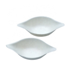 Custom Container White Bagasse Sugarcane Sauce Dish