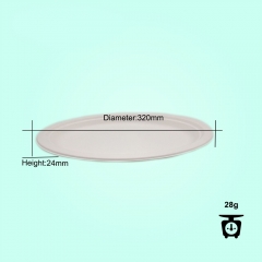 Disposable Biodegradable Bagasse White Plates Compostable Oval Plates