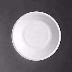 8 Inch Sugarcane Plates Disposable Dinnerware For Wedding
