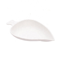 Wholesale Bagasse Leaf Shape Dessert Plate Biodegradable Sugarcane Plates For Appetizer