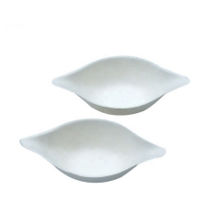 Lemon Shape Eco Biodegradable Sauce Container Disposable Bagasse Plate