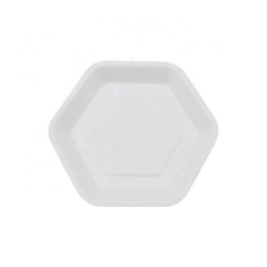 Biodegradable Disposable Sugarcane Hexagonal Plates for Weesding