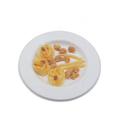 10 Inch Disposable Biodegradable Sugarcane Dinner Deep Plate