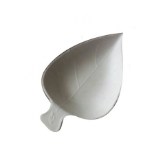 Leaf Shape Compostable Bagasse Sugarcane Plate For Sauce