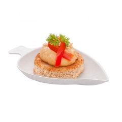 Wholesale fancy disposable sugarcane pulp mini dessert plate biodegradable plate