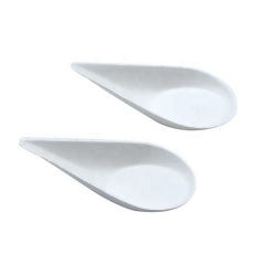 Eco Disposable Spoon Shape Tasting Sugar Cane Bagasse Plates for Sushi