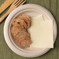 Assiettes en papier compostable 100% canne à sucre biodégradable