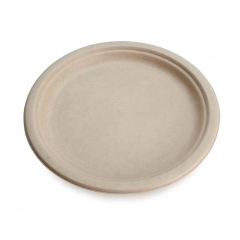 Assiettes en papier compostable 100% canne à sucre biodégradable