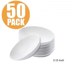 Egg Shape Disposable Sugarcane Bagasse Plate For Appetizer