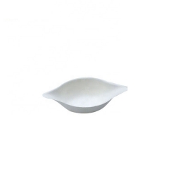 Plat jetable de bagasse de récipient de sauce biodégradable d'Eco de forme de citron