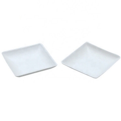 Eco-package Mini Style Bagasse Pulp Square Plate Sugarcane for Party