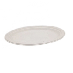 12 Inch Ovaldisposable christmas sugarcane biodegradable Christmas plates