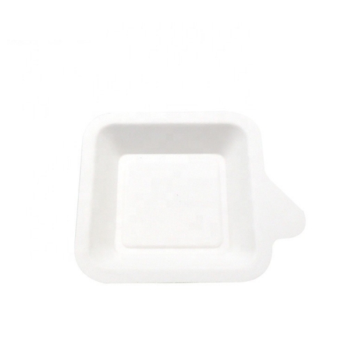 Plateau de canne à sucre jetable de bagasse de plateau biodégradable pour le gâteau