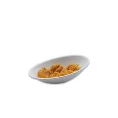 Chinese supplier sugarcane bagasse egg shape party biodegradable disposable tray