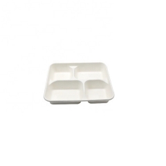 Disposable Biodegradable Sectional Compostable Dinner trays Bagasse