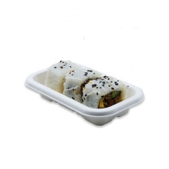 Khay sushi giá bán buôn Khay sushi phân hủy sinh học dùng một lần Khay sushi có nắp