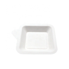 Plateau jetable écologique de canne à sucre de bagasse de plateau de gâteau pour le désherbage