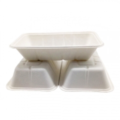 Biodegradable Tray Compostable Sugarcane Bagasse Lunch Trays