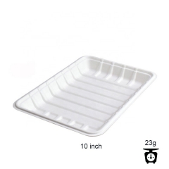 Plateaux de fête jetables en bagasse biodégradable en gros de Noël 1000 Pack