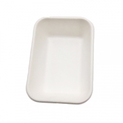 Compostable Disposable Tableware Bagasse Sugarcane Tray for Meat
