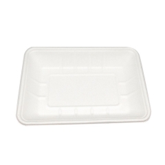 High quality disposable compostable sugarcane meat tray for food