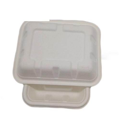 Plateau jetable biodégradable compostable de haute qualité Plateau écologique de pulpe de canne à sucre