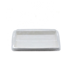 Sugarcane Rectangle bagasse Biodegradable food serving trays with lid