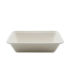 Compostable eco friendly sugarcane dinnerware sets bagasse serving food trays