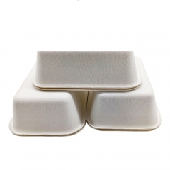 Biodegradable Tray Compostable Bagasse Sugarcane Disposable Trays