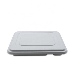 Newest Disposable 5 Compartment Biodegradable Bagasse Tray with Lid