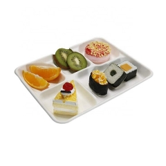 High quality water and oil proof disposable dinner tray biodegradable tray