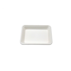 sugarcane tray disposable biodegradable supermarket food tray bagasse
