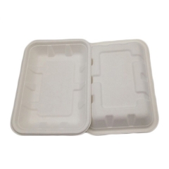 Sugarcane tray disposable decomposable bagasse biodegradable tray