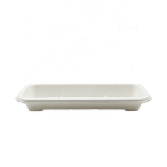Food Safety Sugarcane Pulp Biodegradable Sushi Trays with Lid