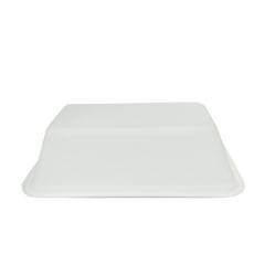 Δίσκος τροφίμων με φούρνο μικροκυμάτων βιοδιασπώμενος δίσκος μίας χρήσης ζαχαροκάλαμου για εστιατόριο
