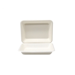 sugarcane tray disposable biodegradable supermarket food tray bagasse