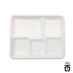 High quality water and oil proof disposable dinner tray biodegradable tray
