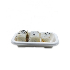 Preço de atacado bandeja de sushi descartável biodegradável bandeja de sushi bandeja de sushi com tampa