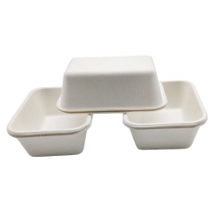 Barquette jetable en bagasse barquettes alimentaires biodégradables en canne à sucre