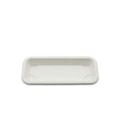 Hot selling 400 ml tray with lid decompostable sugarcane sushi tray