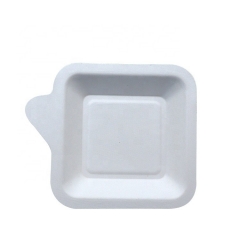 Plateau de canne à sucre jetable de bagasse de plateau biodégradable pour le gâteau