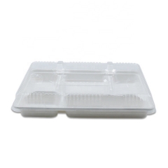 Plateau de canne à sucre Bagasse Biodégradable Compostable Déjeuner Plateaux