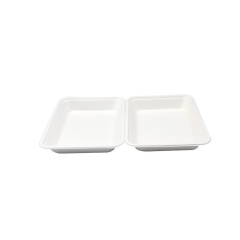sugarcane tray disposable biodegradable supermarket food tray bagasse