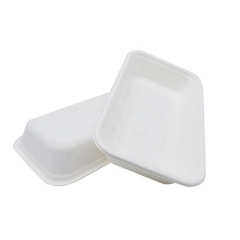compostable disposable tableware bagasse sugarcane tray for meat