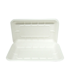Disposable sugarcane food tray biodegradable bagasse China tray