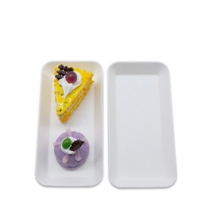 Συσκευασία τροφίμων σούπερ μάρκετ βιοδιασπώμενος δίσκος κέικ