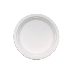 Biodegradable food tray sugarcane microwaveable disposable round tray